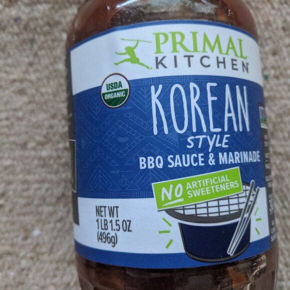 2.19 Lbs Primal Kitchen ORGANIC Keto Paleo Korean Style BBQ Sauce Marinade - Picture 3 of 4